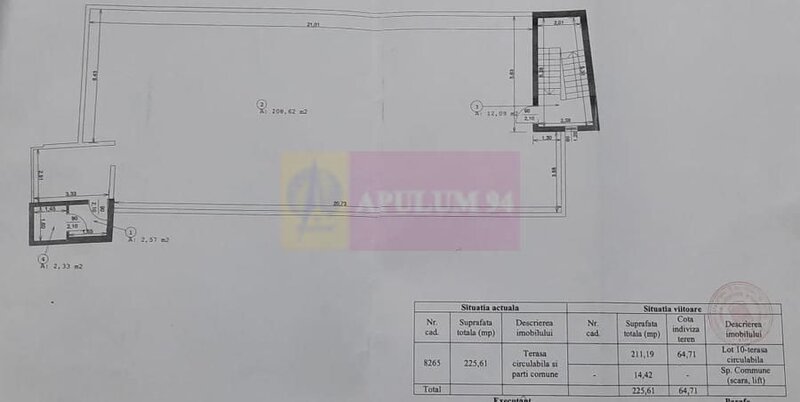 Unirii-Camera de Comert, Rooftop-Penthouse scara privata-lift, 460mp