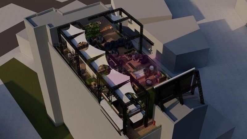 Unirii-Camera de Comert, Rooftop-Penthouse scara privata-lift, 460mp